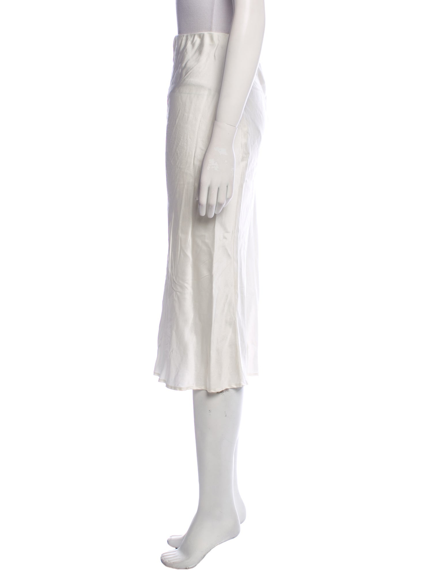 Stone Cold Fox Silk Midi Length Skirt