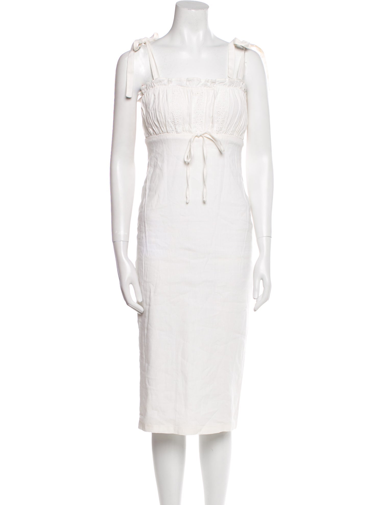 Stone Cold Fox Linen Knee-Length Dress