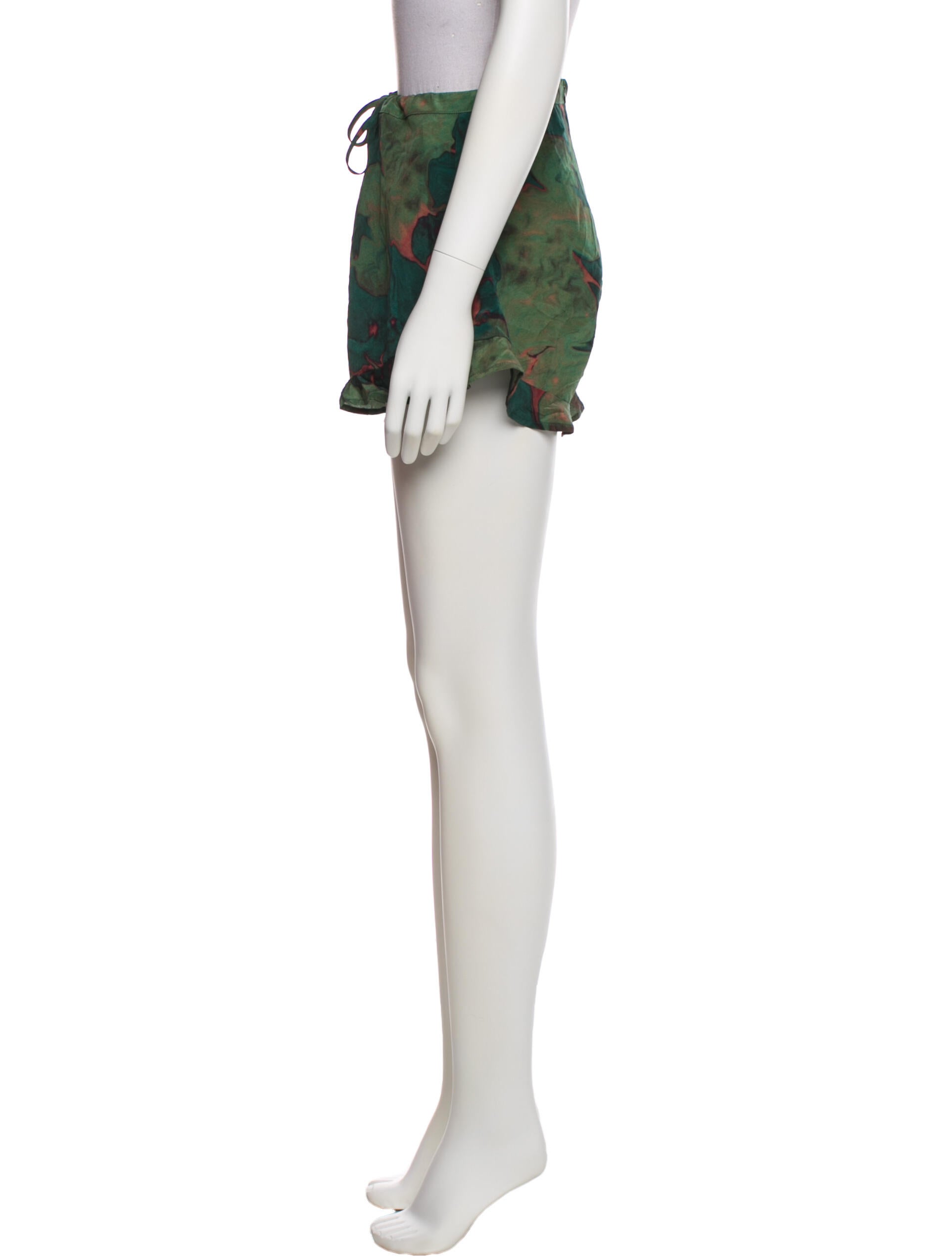 Stone Cold Fox Silk Mini Shorts