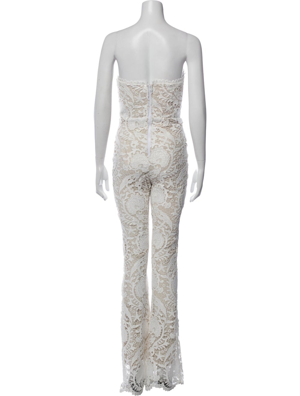 Stone Cold Fox Lace Pattern Strapless Jumpsuit w/… - image 3