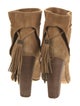 Sigerson Morrison Suede Tassel Accents Boots
