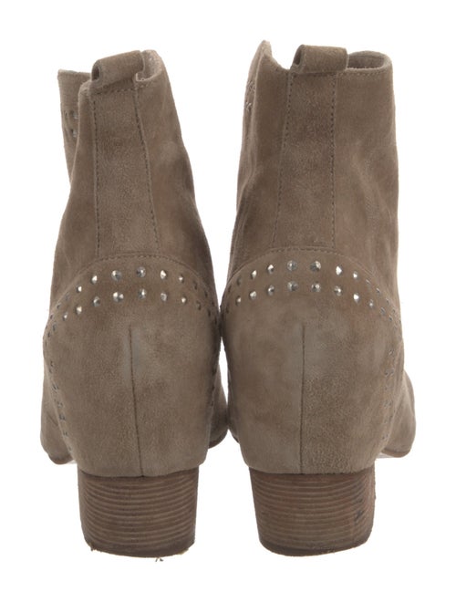 Sigerson Morrison Suede Studded Accents Western Boots