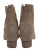 Sigerson Morrison Suede Studded Accents Western Boots