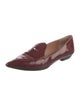Sigerson Morrison Patent Leather Cutout Accent Loafers