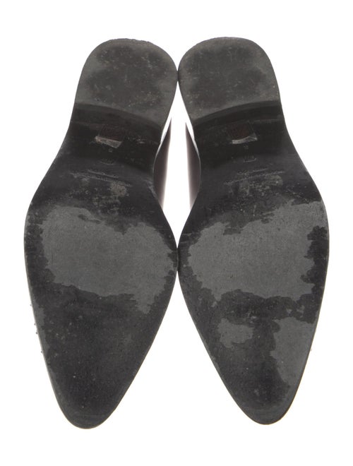 Sigerson Morrison Leather Studded Accents Loafers