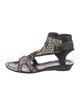 Sigerson Morrison Leather Printed Gladiator Sandals