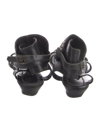 Sigerson Morrison Leather Printed Gladiator Sandals