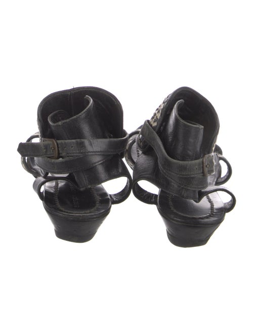 Sigerson Morrison Leather Printed Gladiator Sandals