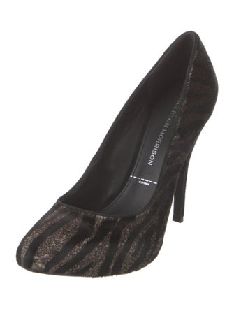 Sigerson Morrison Suede Printed Pumps