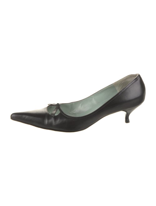 Sigerson Morrison Leather Cutout Accent Pumps