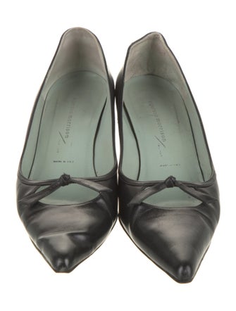 Sigerson Morrison Leather Cutout Accent Pumps