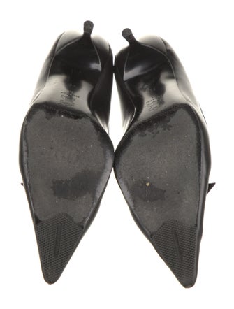 Sigerson Morrison Leather Cutout Accent Pumps