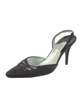 Sigerson Morrison Suede Slingback Pumps