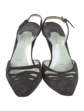 Sigerson Morrison Suede Slingback Pumps