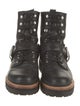 Sigerson Morrison Leather Printed Combat Boots
