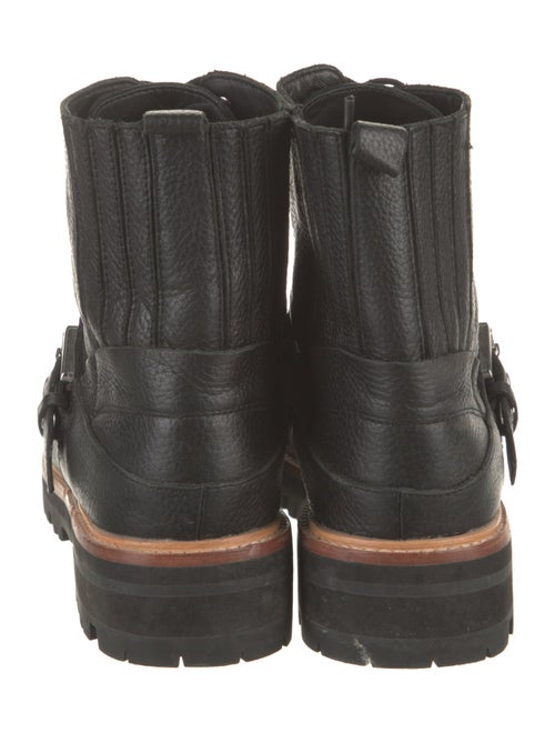 Sigerson Morrison Leather Printed Combat Boots