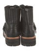 Sigerson Morrison Leather Printed Combat Boots