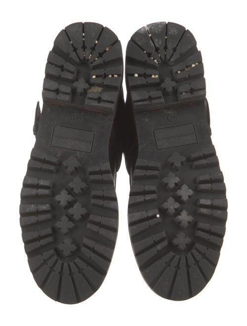 Sigerson Morrison Leather Printed Combat Boots