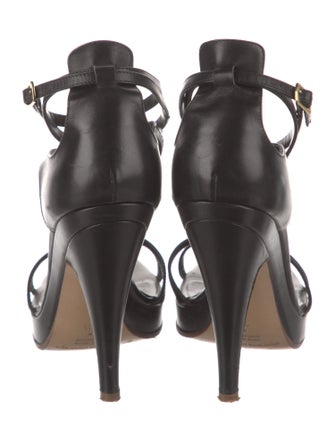 Sigerson Morrison Leather T-Strap Sandals