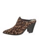 Sigerson Morrison Ponyhair Animal Print Mules