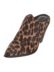 Sigerson Morrison Ponyhair Animal Print Mules