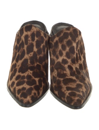 Sigerson Morrison Ponyhair Animal Print Mules