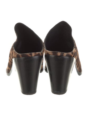 Sigerson Morrison Ponyhair Animal Print Mules