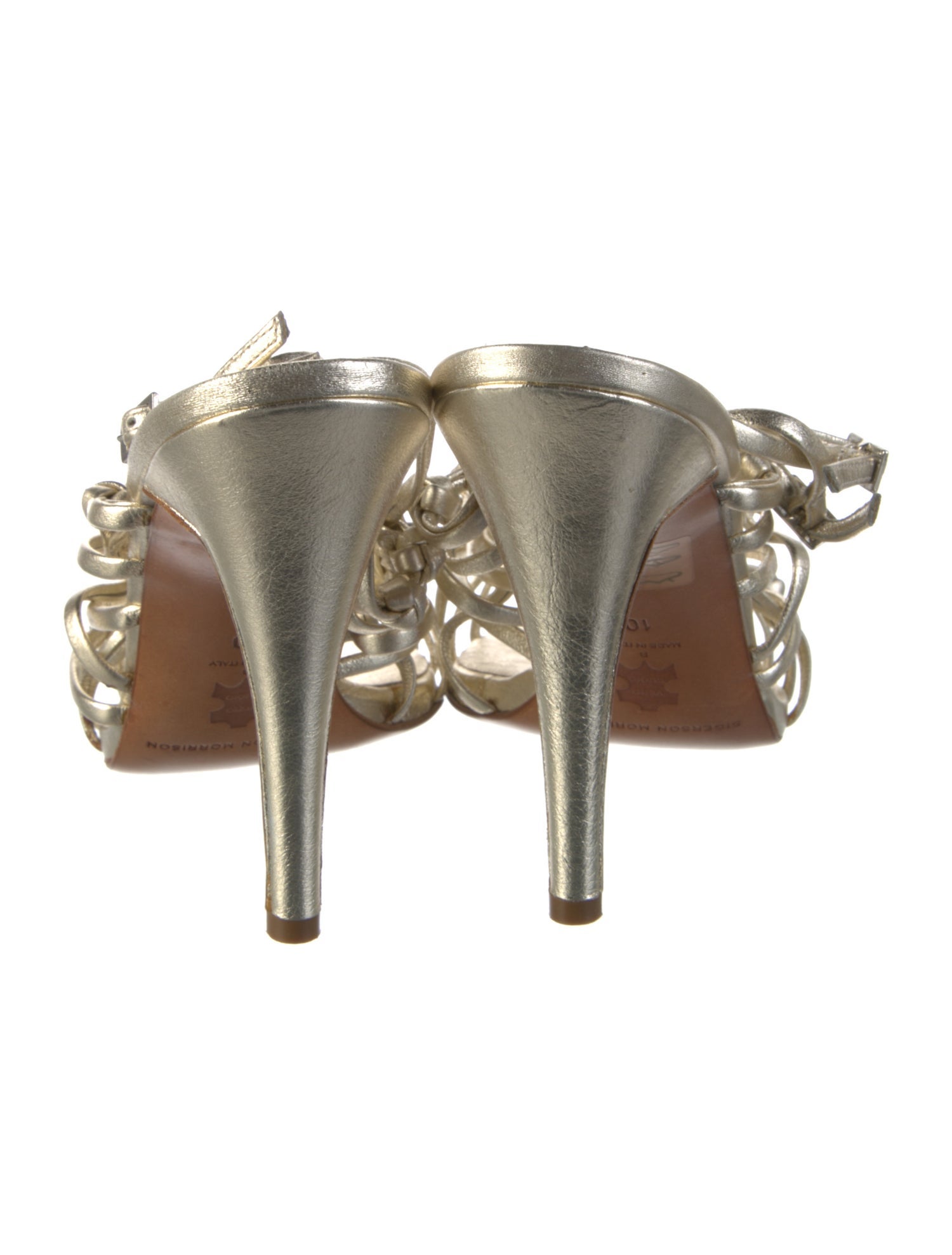 Sigerson Morrison Leather Floral Print Slides