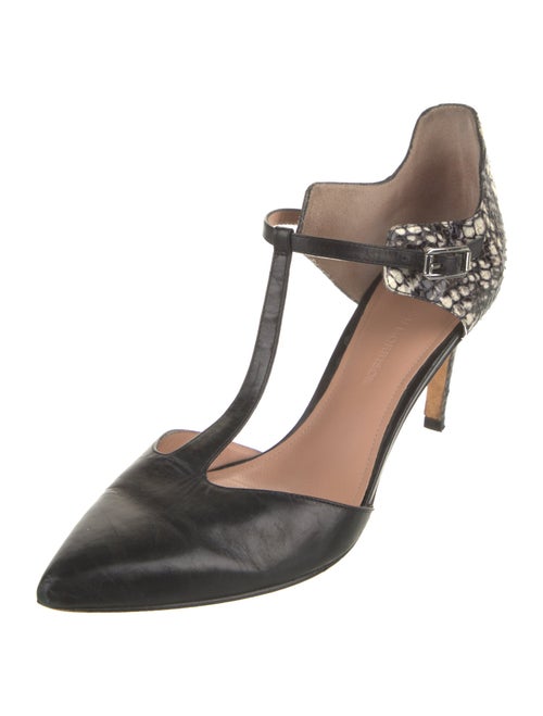 Sigerson Morrison Leather T-Strap Pumps