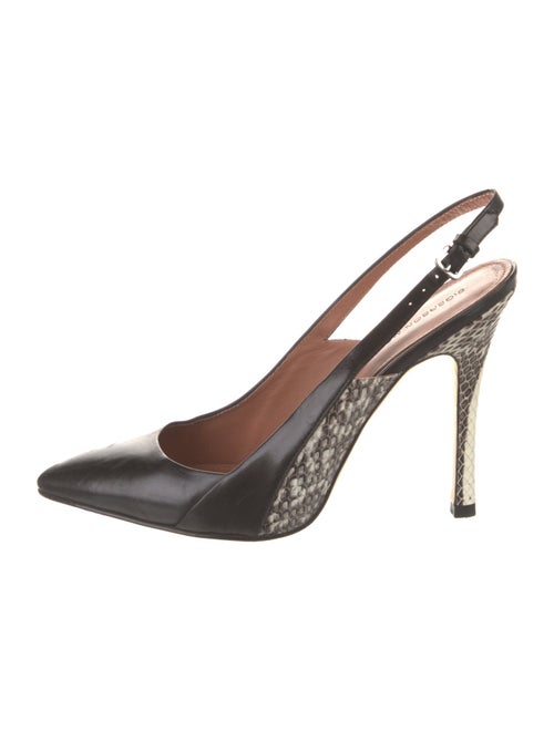 Sigerson Morrison Leather Slingback Sandals