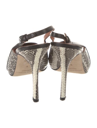 Sigerson Morrison Leather Slingback Sandals