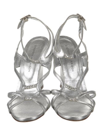 Sigerson Morrison Leather Slingback Sandals