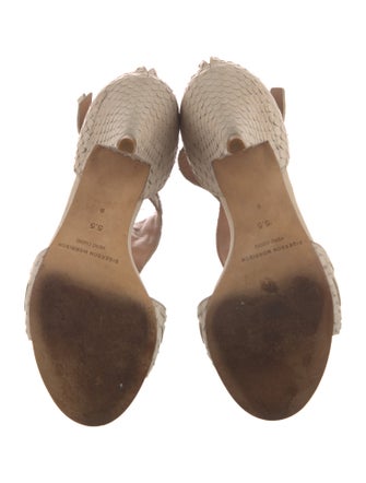 Sigerson Morrison Suede T-Strap Sandals