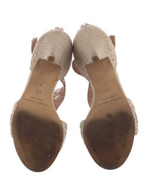 Sigerson Morrison Suede T-Strap Sandals