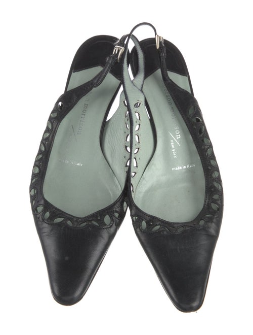 Sigerson Morrison Leather Slingback Flats