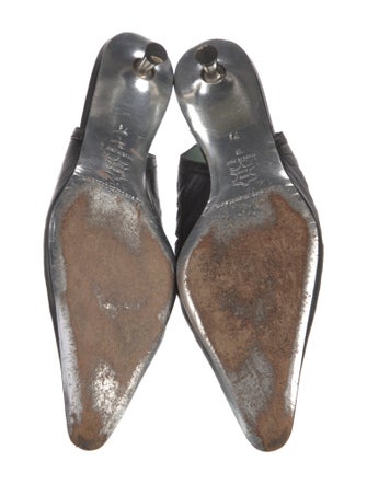 Sigerson Morrison Leather Slingback Flats