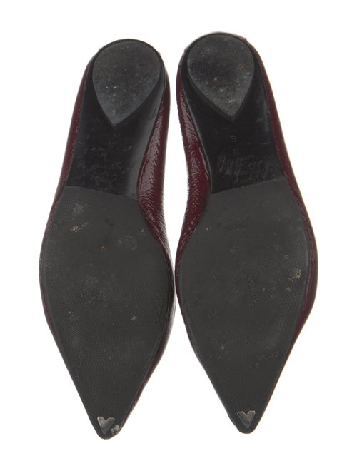 Sigerson Morrison Patent Leather Cutout Accent Ballet Flats