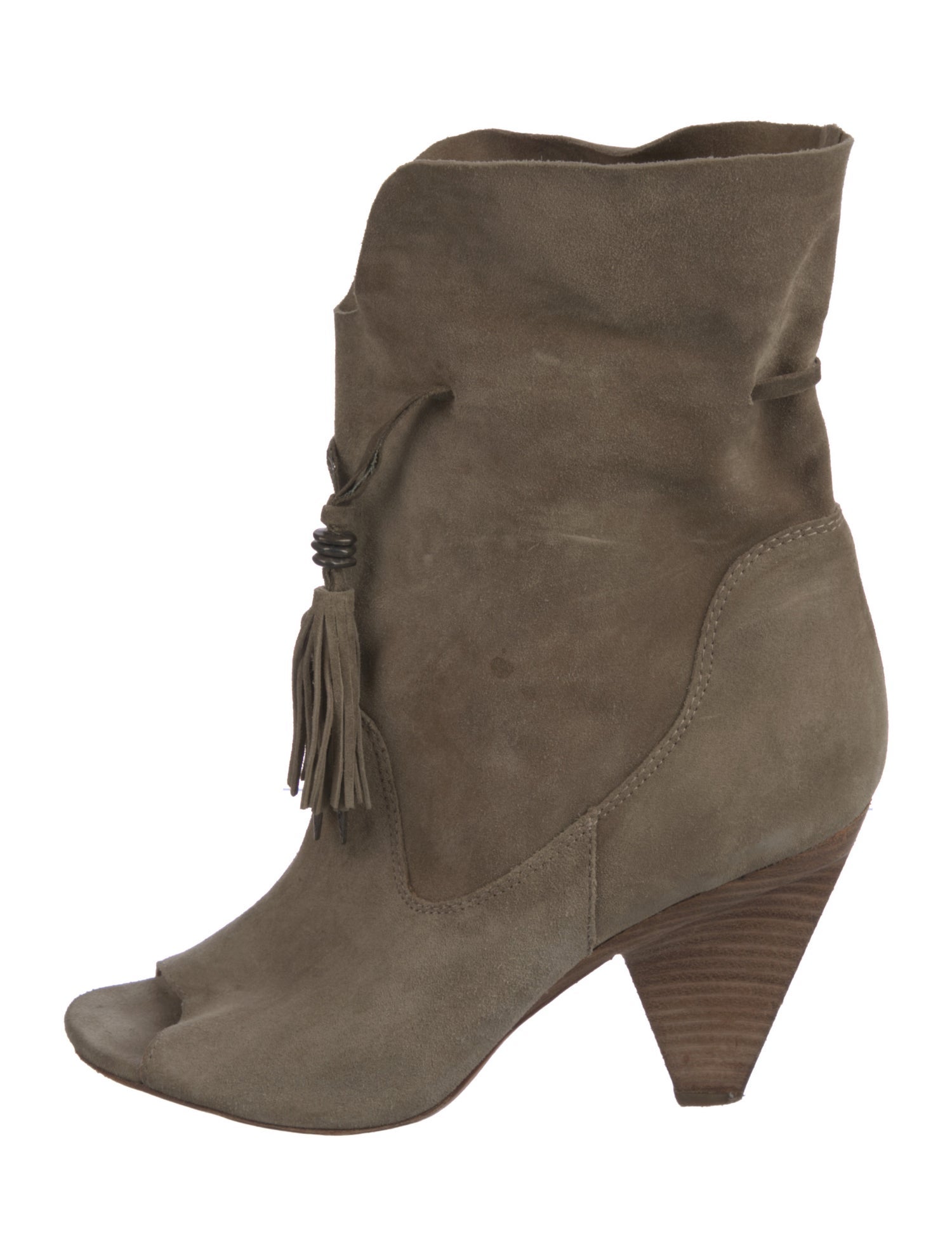 Sigerson Morrison Suede Pom-Pom Embellishments Boots