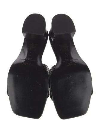 Sigerson Morrison Straw Floral Print Slides