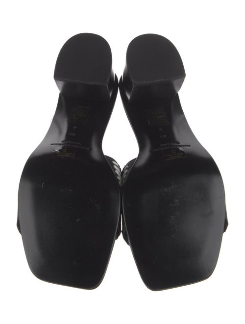 Sigerson Morrison Straw Floral Print Slides