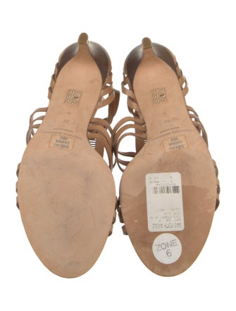Sigerson Morrison Leather T-Strap Sandals