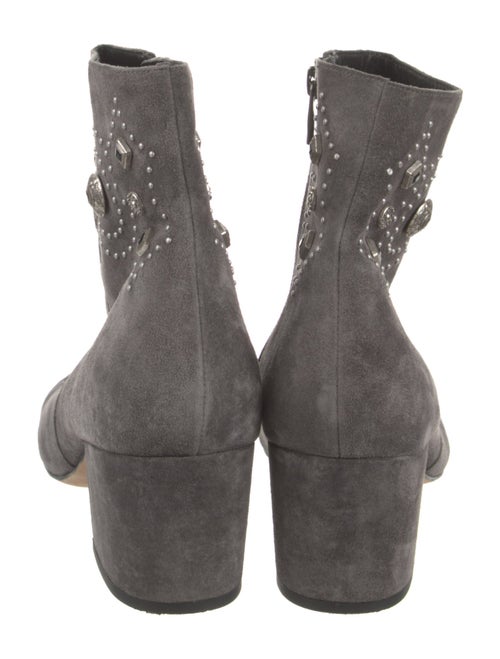 Sigerson Morrison Suede Crystal Embellishments Boots