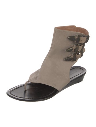 Sigerson Morrison Suede Slingback Sandals