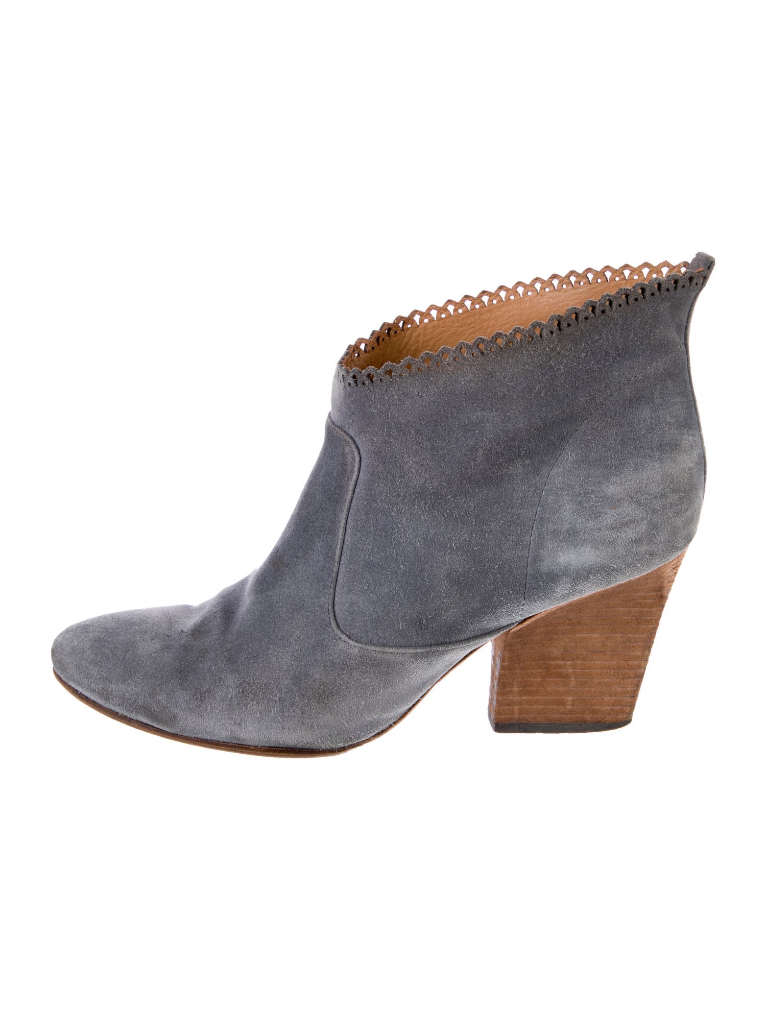 Sigerson Morrison Suede Lasercut Accents Boots