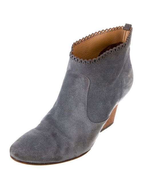 Sigerson Morrison Suede Lasercut Accents Boots