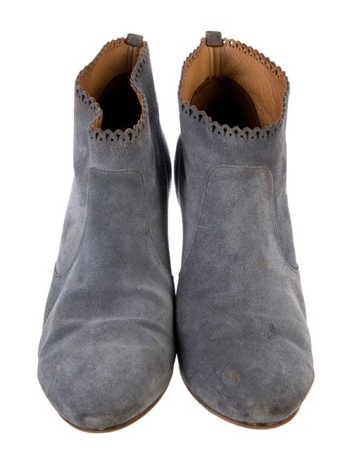 Sigerson Morrison Suede Lasercut Accents Boots