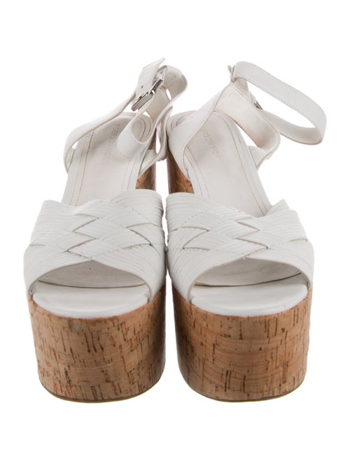 Sigerson Morrison Leather Animal Print Slingback Sandals