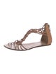 Sigerson Morrison Leather T-Strap Sandals