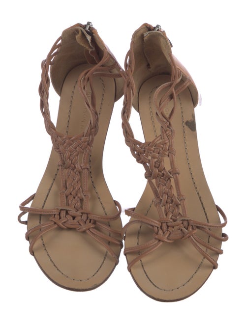 Sigerson Morrison Leather T-Strap Sandals