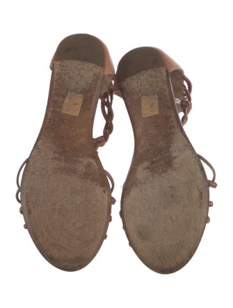 Sigerson Morrison Leather T-Strap Sandals